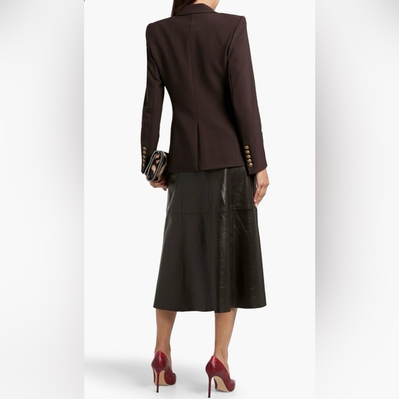 Veronica Beard Orlane Scuba Dickey Blazer in Dark Chocolate Brown size 2 - Picture 4 of 15